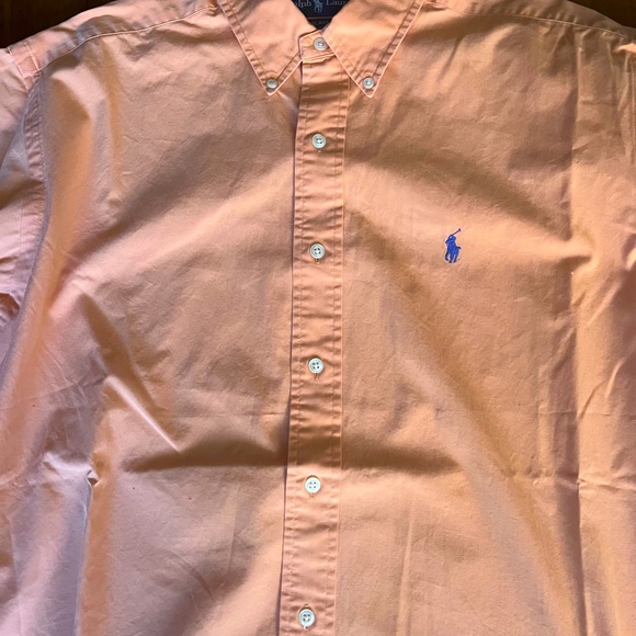 Ralph Lauren "Blake" Orange Heavy Weight Long Sleeve Button Down Sz M- ex cond - Picture 5 of 9